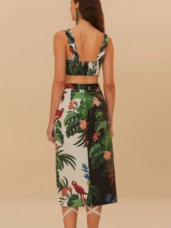 FARM Rio Black and White Skirt - Picture 3 of 5